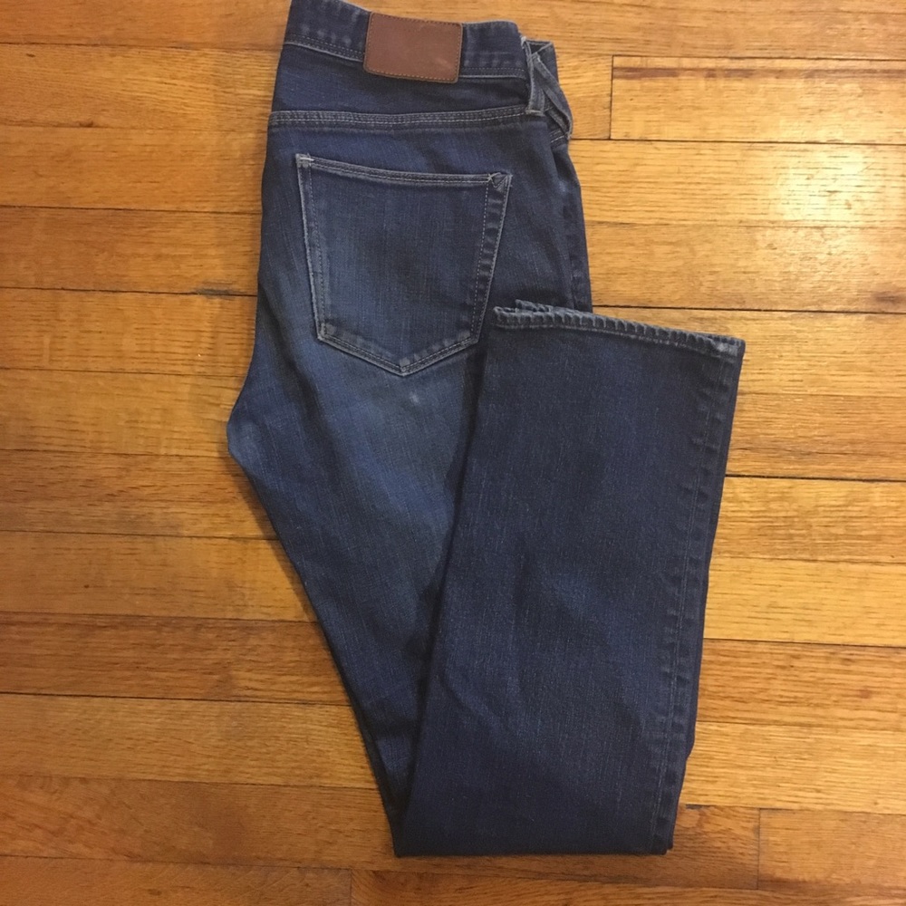 Madewell medium wash straight jeans